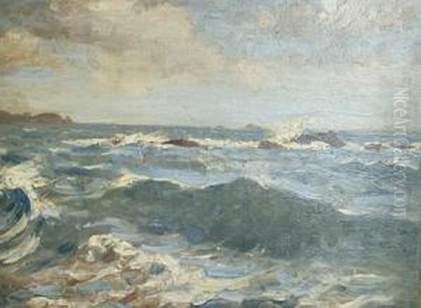 Seascape Oil Painting by Jacques Eugene Feyen