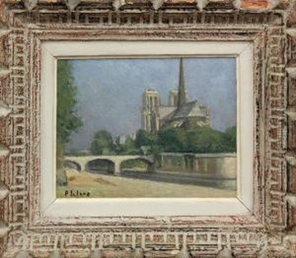 Notre Dame Oil Painting by Johann Rudolf Feyerabend