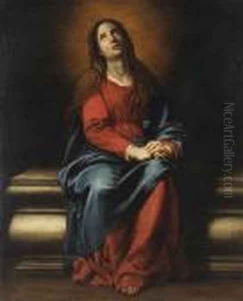 Madonna In Preghiera Oil Painting by Domenico Fiasella