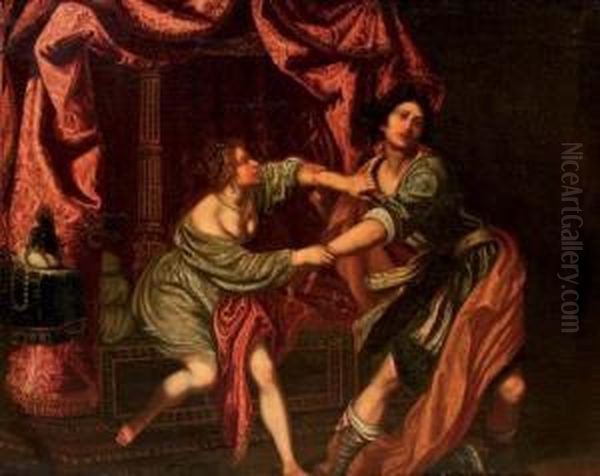 Potiphar's Wife Oil Painting by Domenico Fiasella