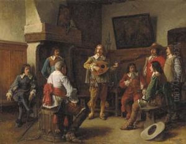 A Song Of Long Ago Oil Painting by Benjamin Eugene Fichel