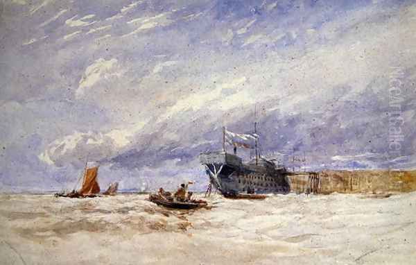 On the Medway, c.1845-50 Oil Painting by David Cox