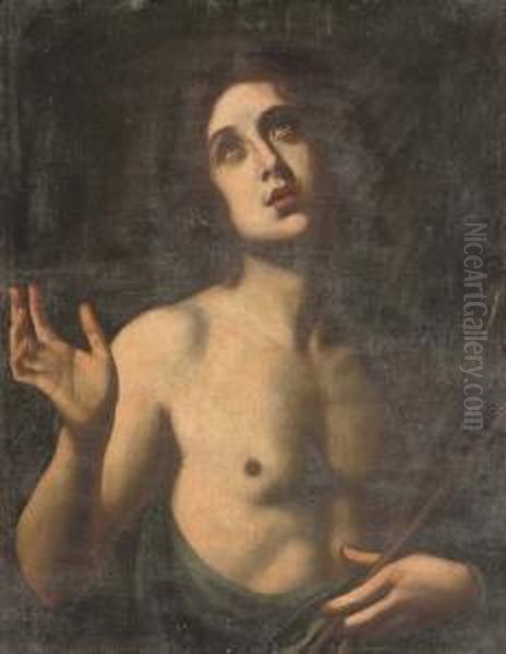 Saint Sebastian Oil Painting by Felice Ficherelli Il Riposo