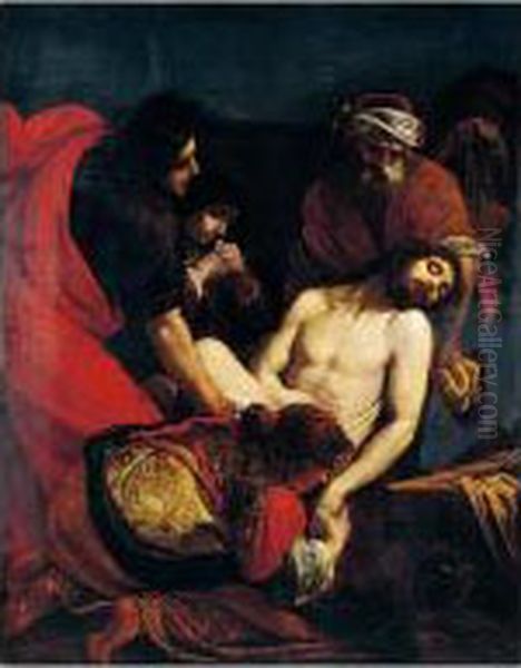 The Entombment Oil Painting by Orazio Fidani