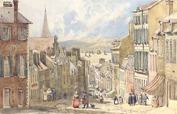 At Boulogne, France Oil Painting by David Cox