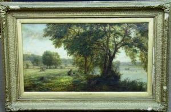 New Mown Hay Oil Painting by Walter Field