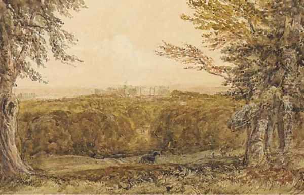 Windsor Castle from the Great Park Oil Painting by David Cox