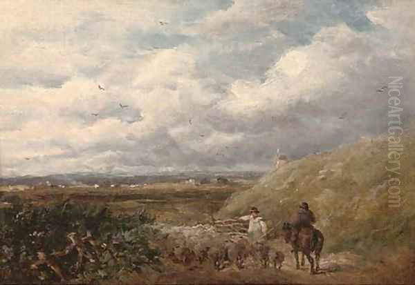 Changing pastures Oil Painting by David Cox