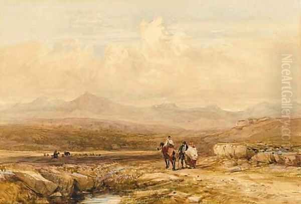 The Snowdon Range Oil Painting by David Cox