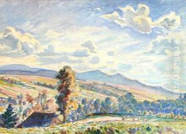 Pejzaz Oil Painting by Mieczyslaw Filipkiewicz