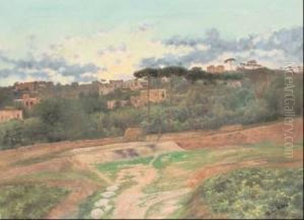 Paesaggio Oil Painting by Giovanni Battista Filosa