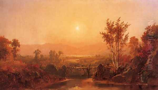 Autumn Light on the Ramapo River Oil Painting by Jasper Francis Cropsey