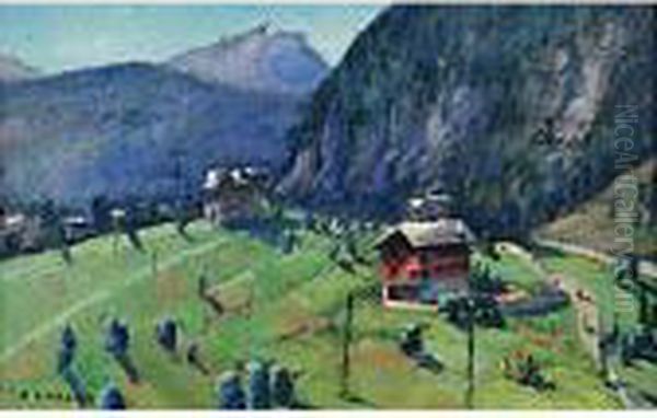 Baite In Alta Montagna Oil Painting by Arturo Finazzer