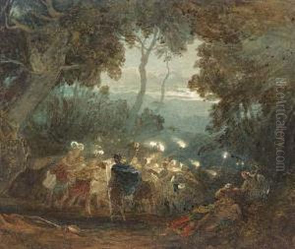 The Dell Of Comus Oil Painting by Francis Oliver Finch