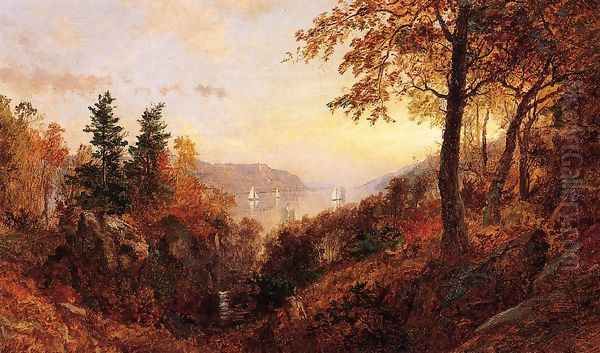 Autumn Landscape Oil Painting by Jasper Francis Cropsey