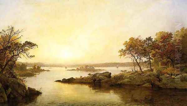 Afternoon at Greenwood Lake Oil Painting by Jasper Francis Cropsey