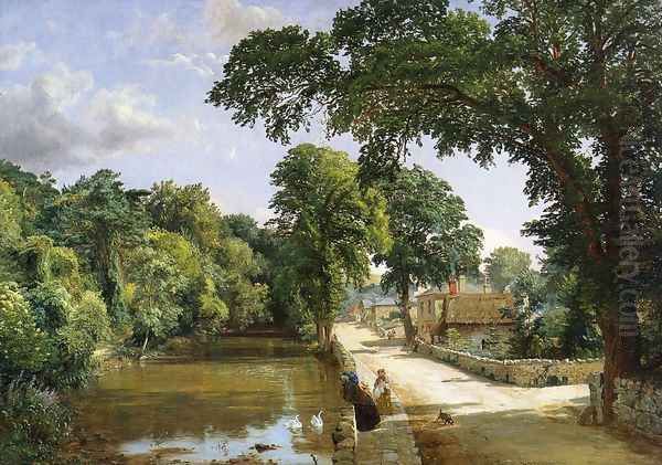 Bonchurch, Isle of Wight Oil Painting by Jasper Francis Cropsey