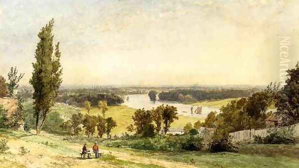 Richmond Hill in 1862 Oil Painting by Jasper Francis Cropsey