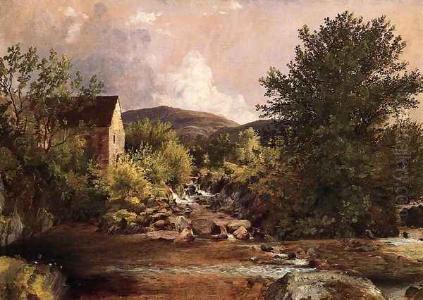 The Old Mill Oil Painting by Jasper Francis Cropsey