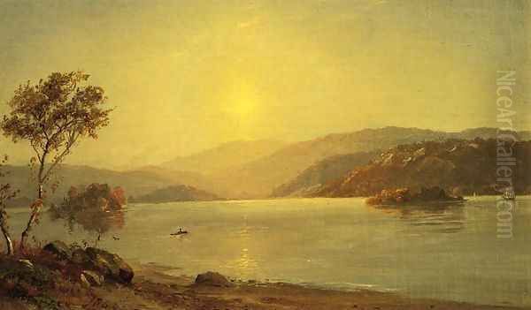 Autumn by the Lake I Oil Painting by Jasper Francis Cropsey