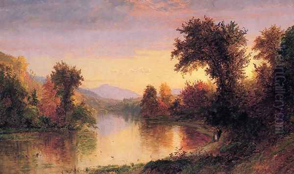 Autumn by the River Oil Painting by Jasper Francis Cropsey