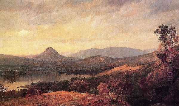 Adam and Eve Mountains Oil Painting by Jasper Francis Cropsey