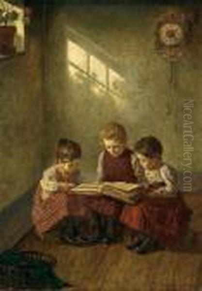 Il Libro Illustrato Oil Painting by Walther Firle