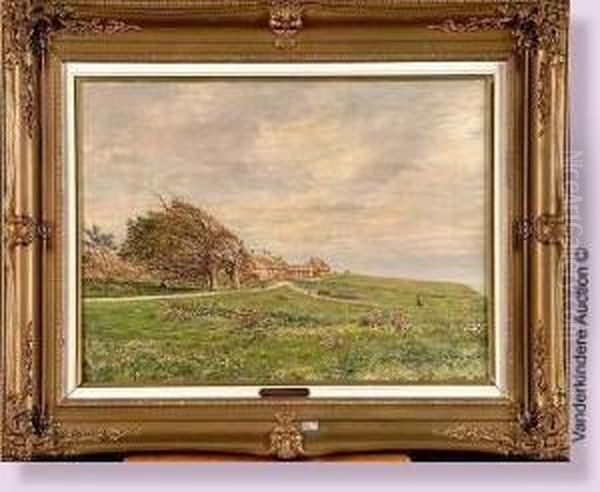 Paysage Anime Oil Painting by Marie-Francois-Firmin Girard