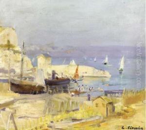 Les Colines De Toulon Oil Painting by Claude Firmin-Goy