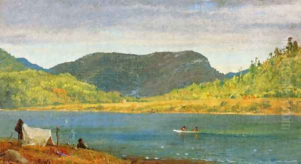 Greenwood Lake II Oil Painting by Jasper Francis Cropsey