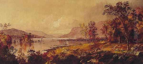 Greenwood Lake, New Jersey, in September Oil Painting by Jasper Francis Cropsey