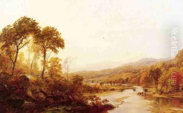 Headwaters of the Hudson Oil Painting by Jasper Francis Cropsey