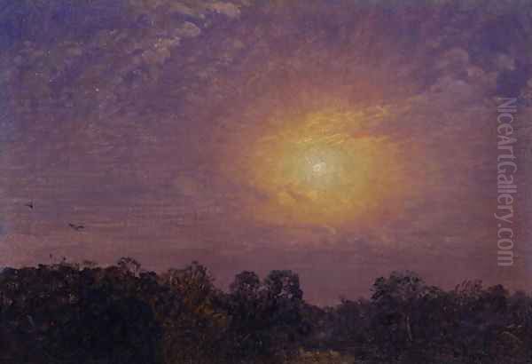 Evening, 1859 Oil Painting by Jasper Francis Cropsey