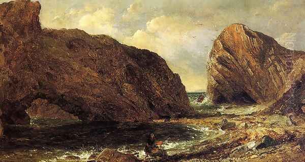 By the Sea, Lulworth Oil Painting by Jasper Francis Cropsey