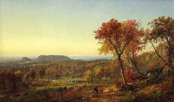 Mounts Adam and Eve Oil Painting by Jasper Francis Cropsey