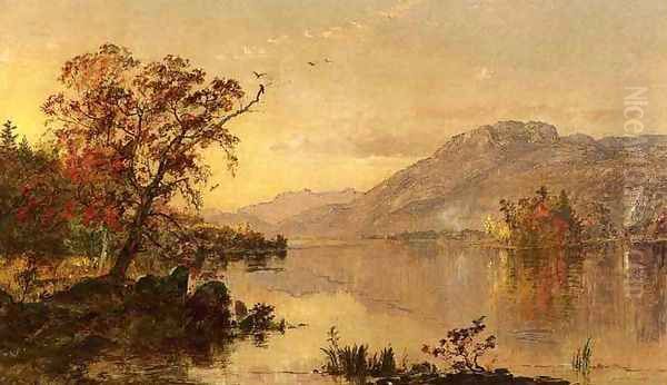 Lake George, New York Oil Painting by Jasper Francis Cropsey