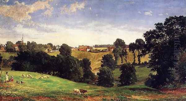 View of Stifford Oil Painting by Jasper Francis Cropsey