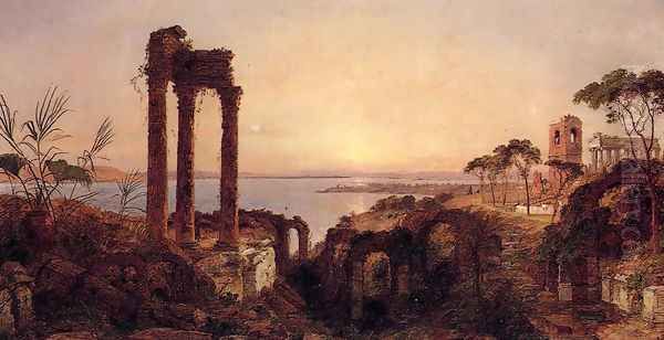 The Bay of Naples Oil Painting by Jasper Francis Cropsey