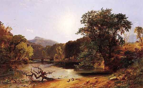 In the White Mountains Oil Painting by Jasper Francis Cropsey