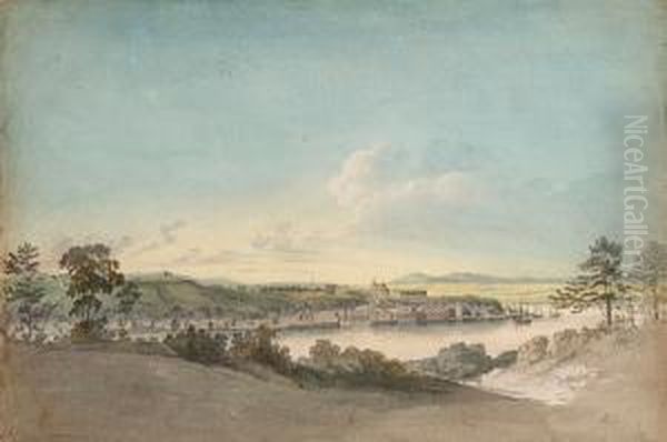 Quebec From Point Levis Oil Painting by Benjamin Fisher