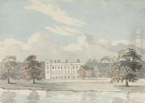 View Of Syon House Oil Painting by John Fisher