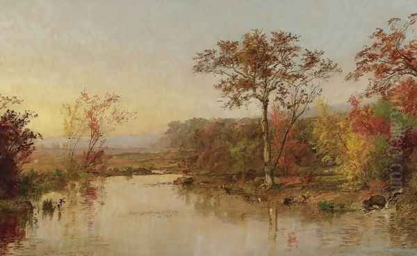 On the Susquehanna 2 Oil Painting by Jasper Francis Cropsey