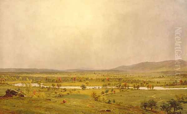 Pompton Plains, New Jersey Oil Painting by Jasper Francis Cropsey