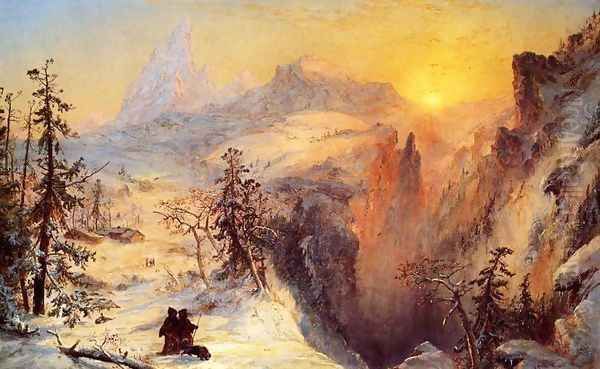 Winter in Switzerland 2 Oil Painting by Jasper Francis Cropsey