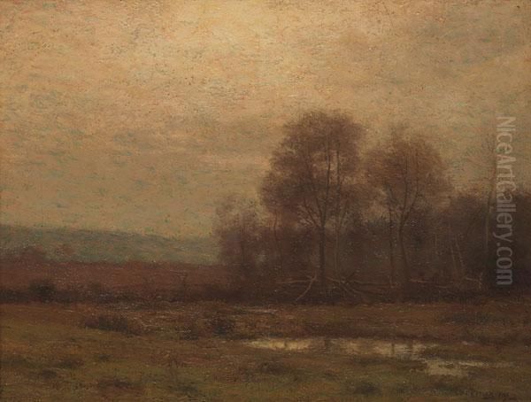 The Meadow At Dusk Oil Painting by William Crothers Fitler