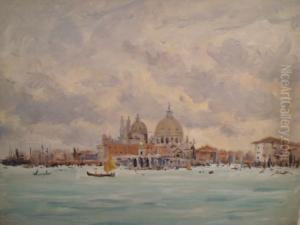 Venice May 1933 Oil Painting by Frederick R. Fitzgerald