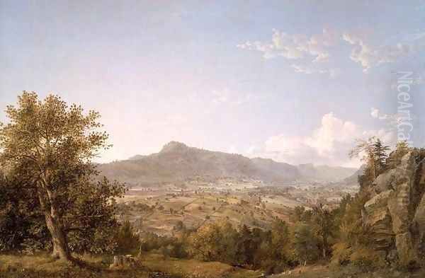 Schatacook Mountain, Housatonic Valley, Connecticut Oil Painting by Jasper Francis Cropsey