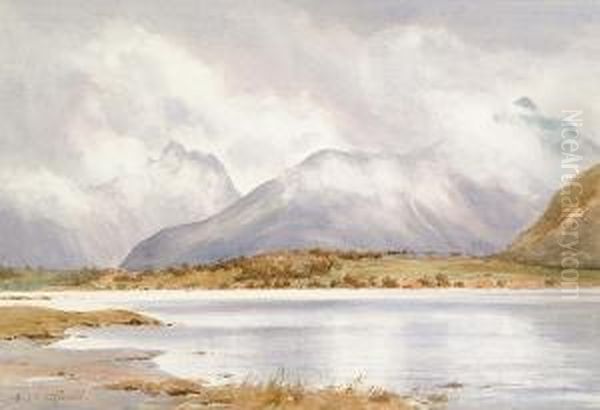 The Romsdal, Scotland Oil Painting by Frederick R. Fitzgerald