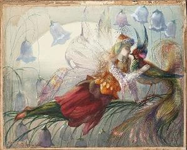 The Realms Of Fairydom Oil Painting by John Anster Fitzgerald