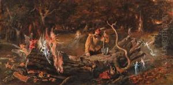 The Woodcutter's Misfortune Oil Painting by John Anster Fitzgerald